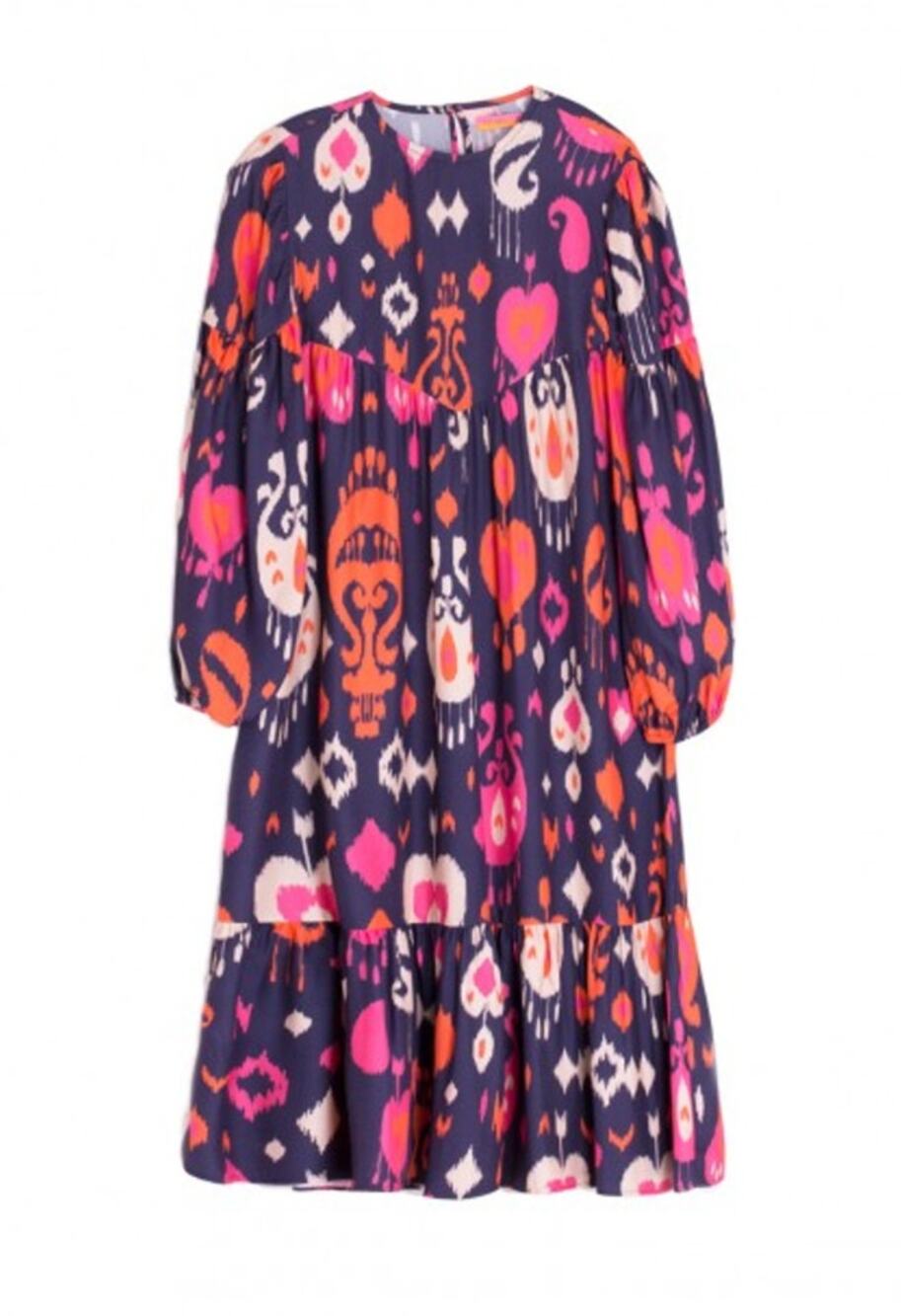 Vilagallo | Kira Lombok Dress | Navy Ikat | US Sz 8 / Sz 40